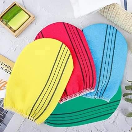 Korean peeling body wash glove