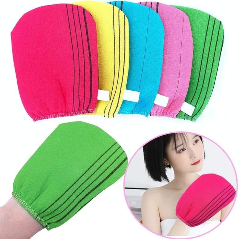 Korean peeling body wash glove