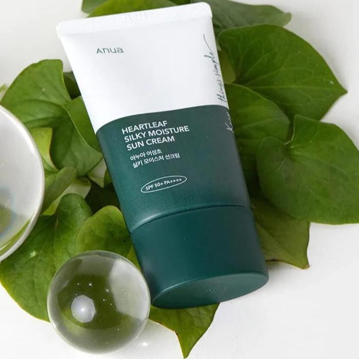 Heartleaf Silky Moisture Sun Cream by Anua
